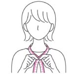 コラントッテのサイズ選びで首周りを測る